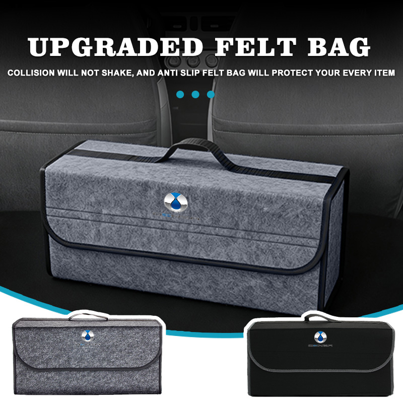 Car Trunk Organizer Foldable Storage Box - Organizador de Porta-Malas Dobrável em Feltro