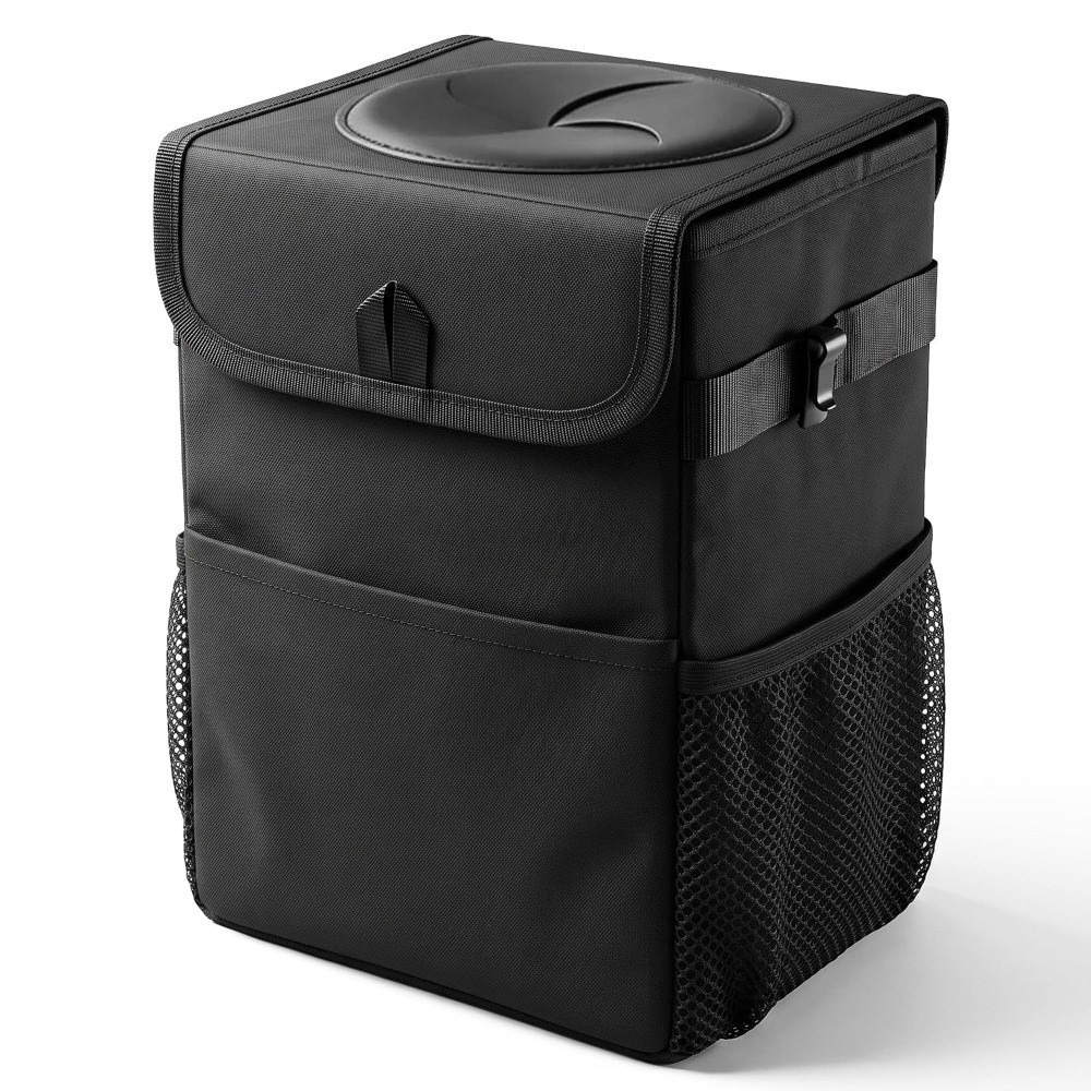 Waterproof Car Trash Can With Lid - Lixeira dobrável para carro com tampa,