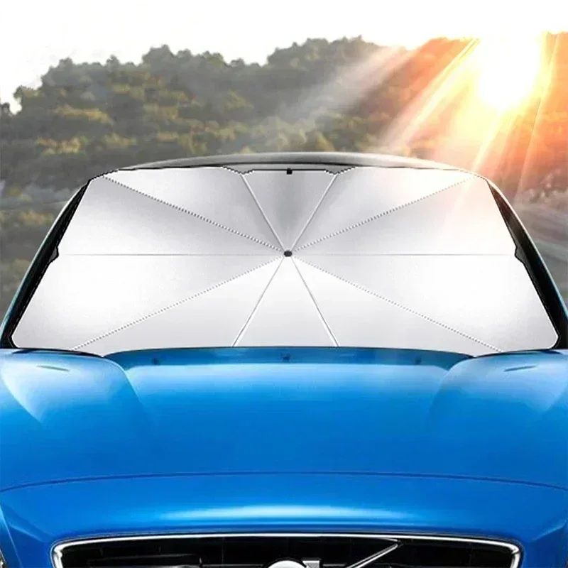 Guarda-sol para Carro, Cobertu - Car Sunshade Windshield Umbrella Foldable avaliação e preço