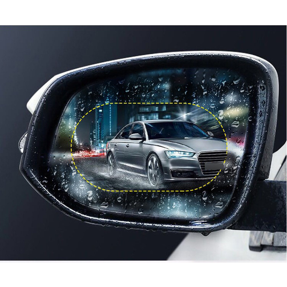 1 par de películas impermeávei - Anti Glare Car Rearview Mirror Film avaliação e preço