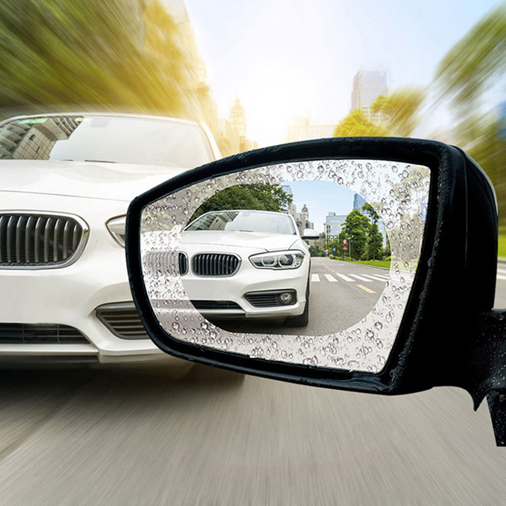 1 par de películas impermeávei - Anti Glare Car Rearview Mirror Film avaliação e preço