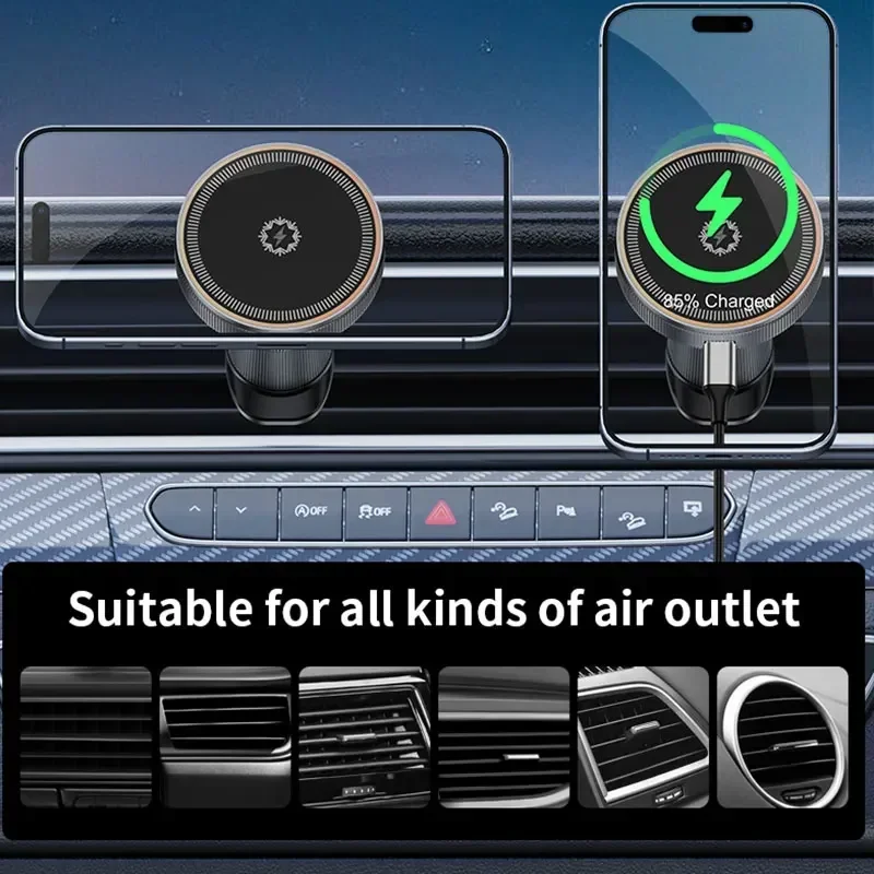 Carregador de Carro Sem Fio Ma - Magnetic Phone Holder For Car Vent avaliação e preço